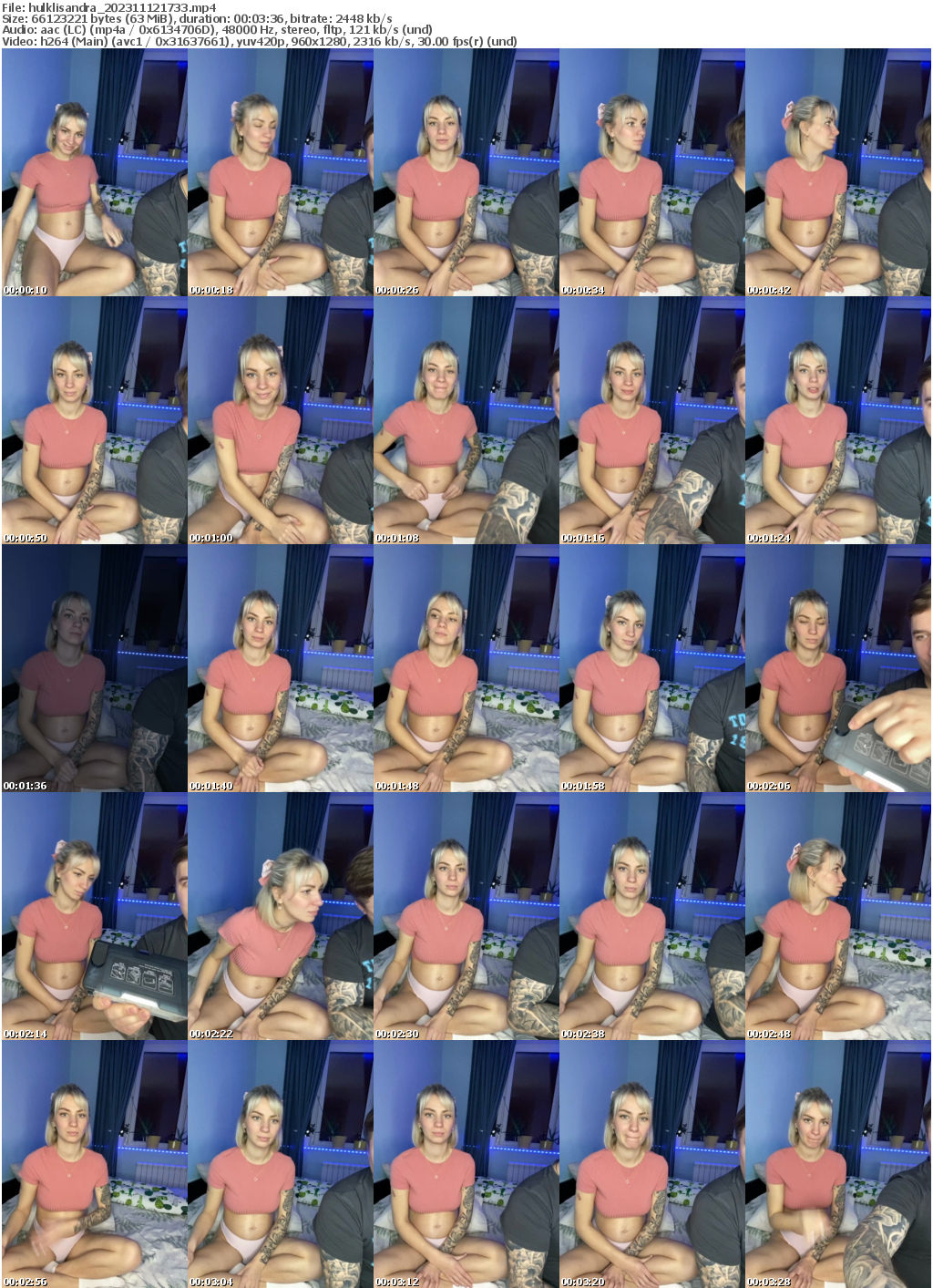Preview thumb from hulklisandra on 2023-11-12 @ bongacams