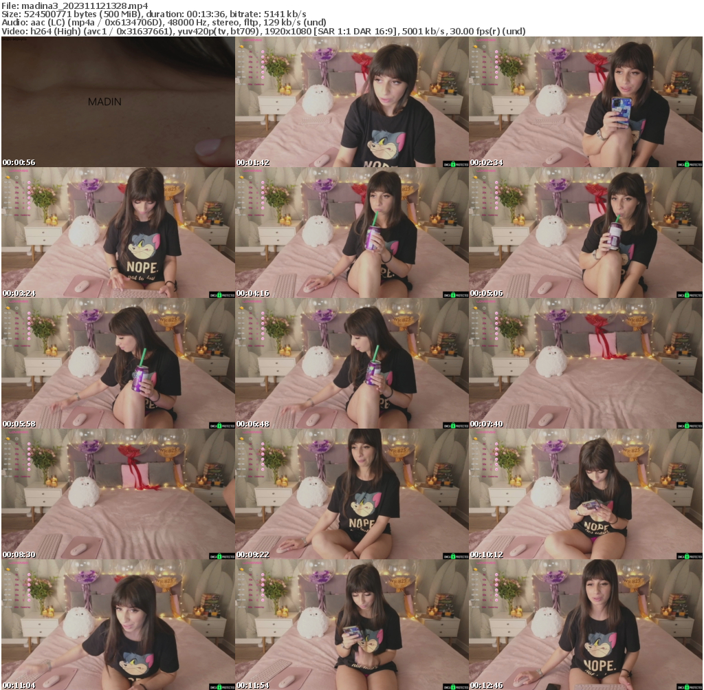 Preview thumb from madina3 on 2023-11-12 @ bongacams