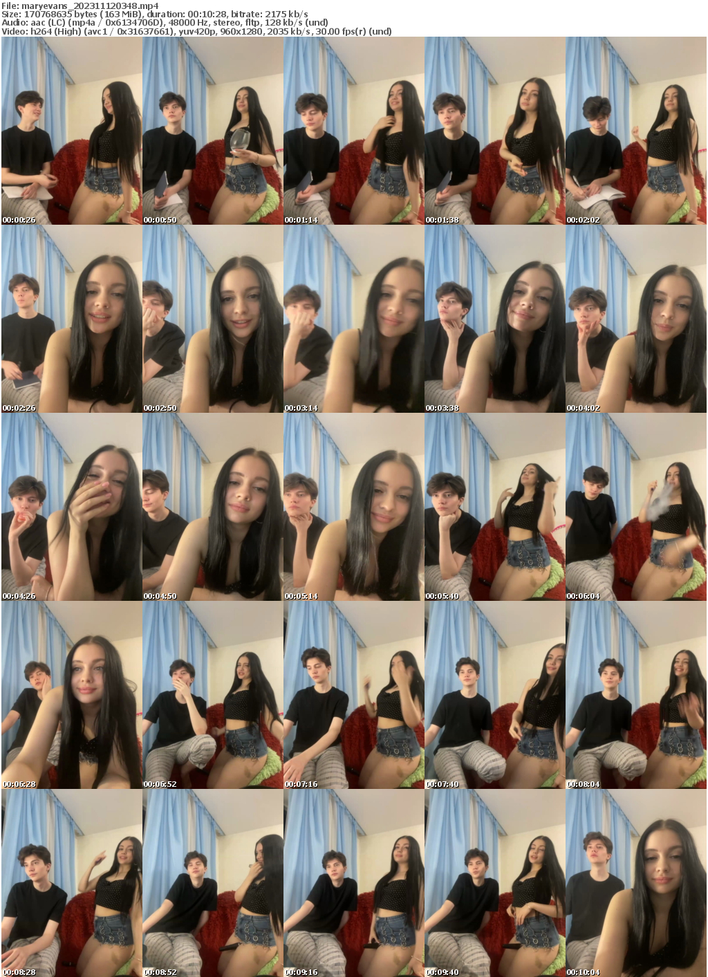 Preview thumb from maryevans on 2023-11-12 @ bongacams