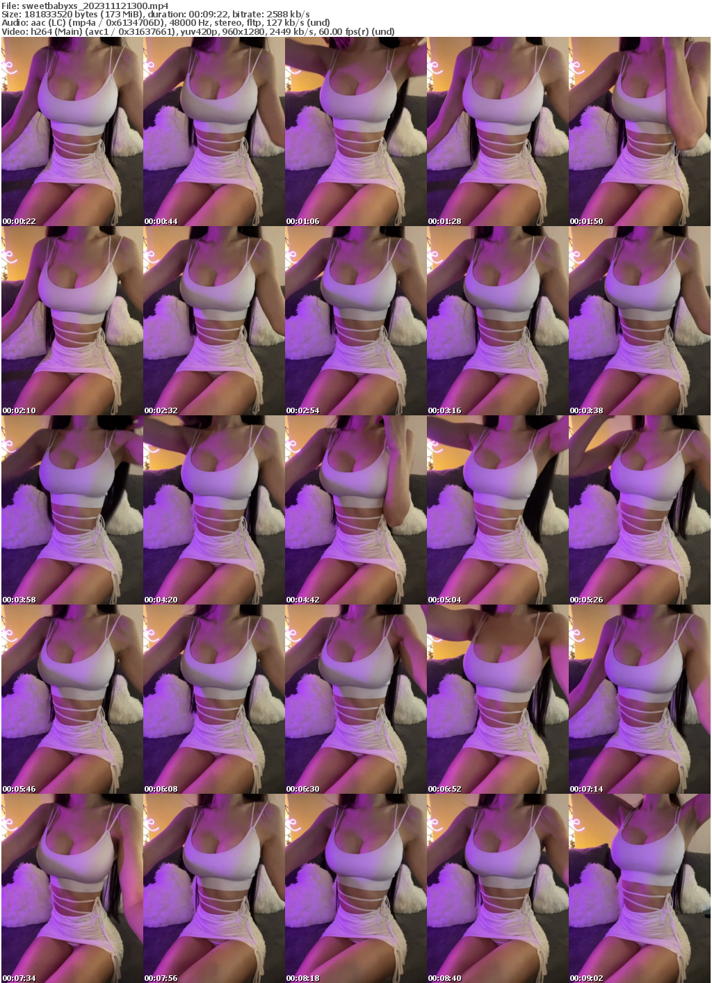 Preview thumb from sweetbabyxs on 2023-11-12 @ bongacams