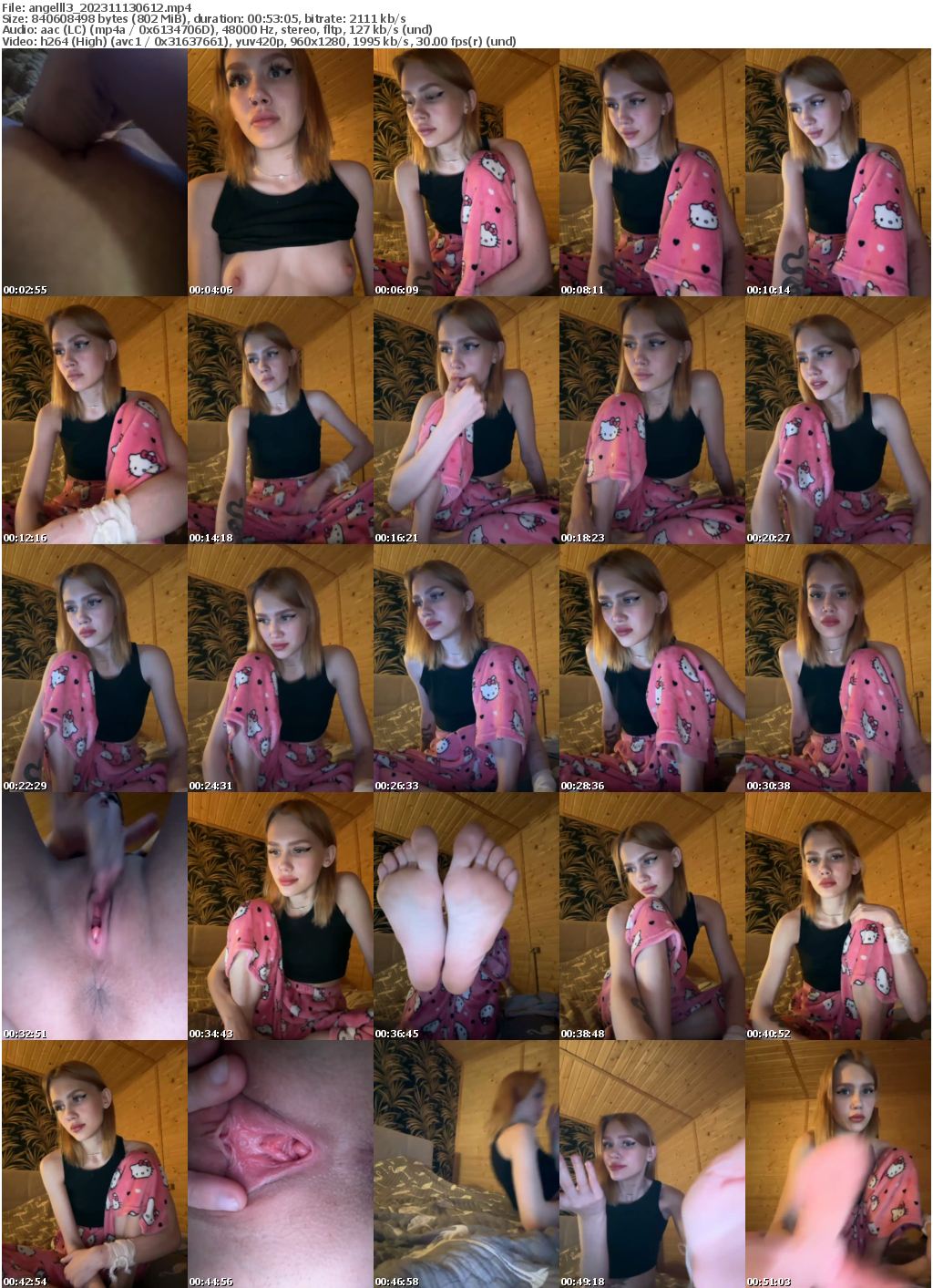 Preview thumb from angelll3 on 2023-11-13 @ bongacams