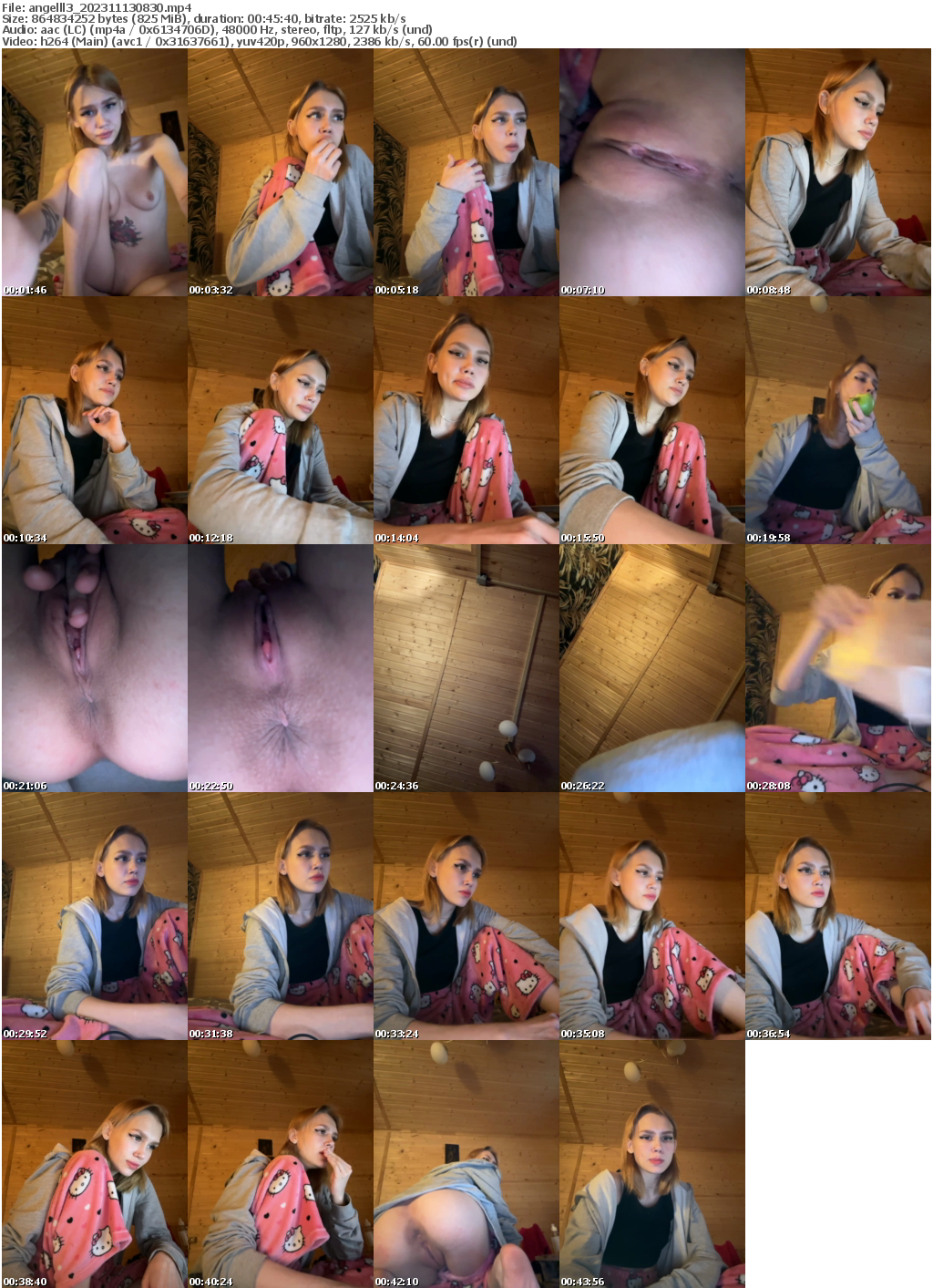 Preview thumb from angelll3 on 2023-11-13 @ bongacams