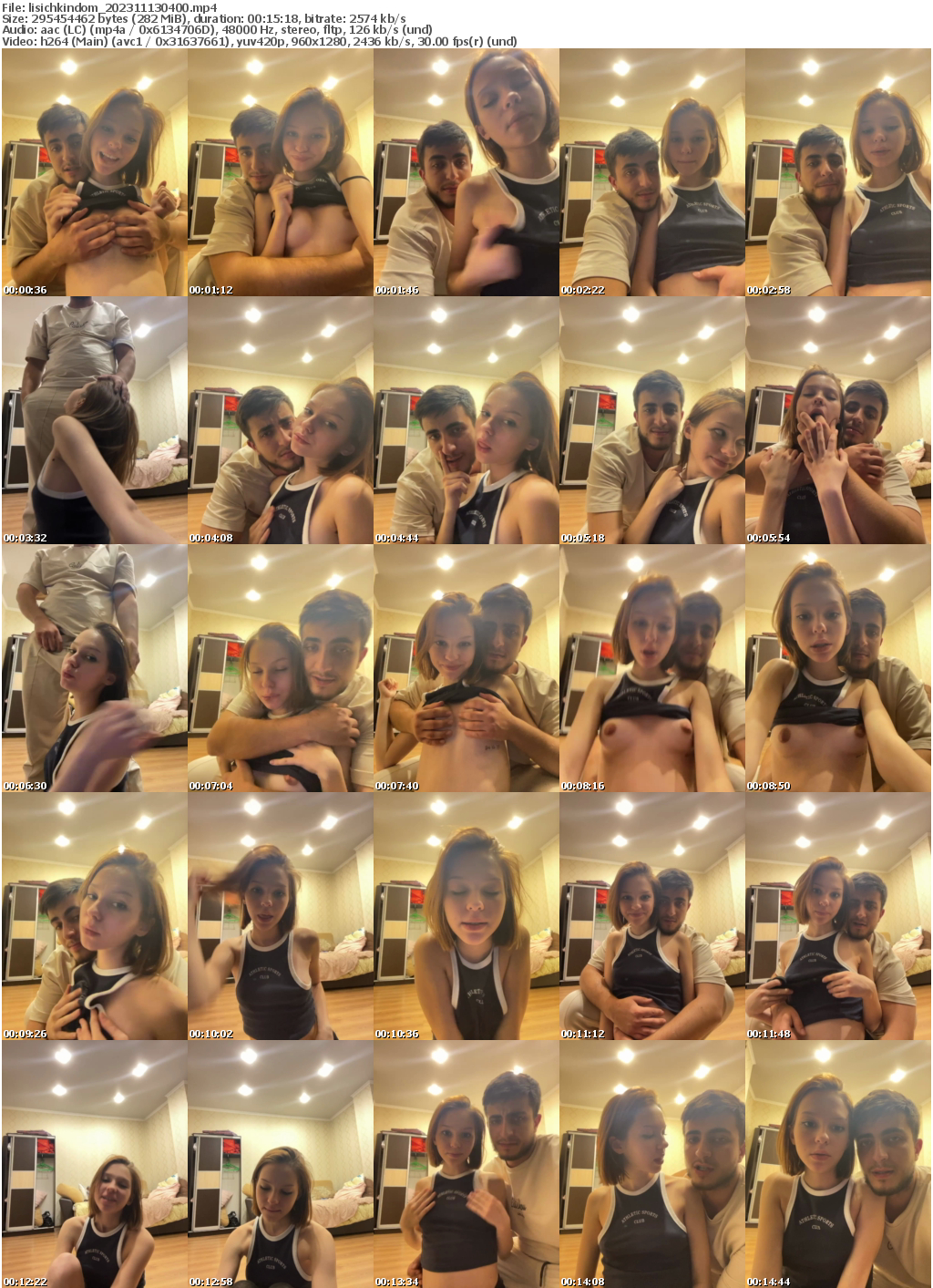 Preview thumb from lisichkindom on 2023-11-13 @ bongacams