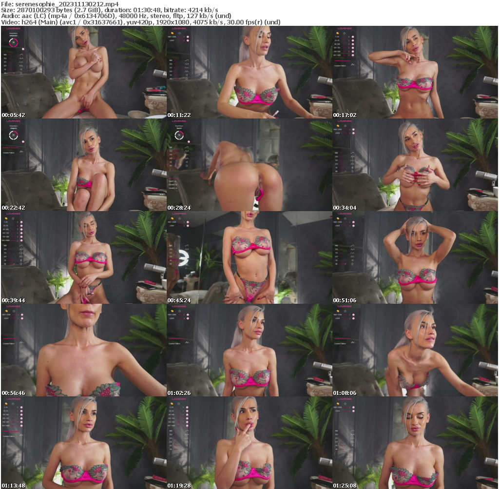 Preview thumb from serenesophie on 2023-11-13 @ bongacams