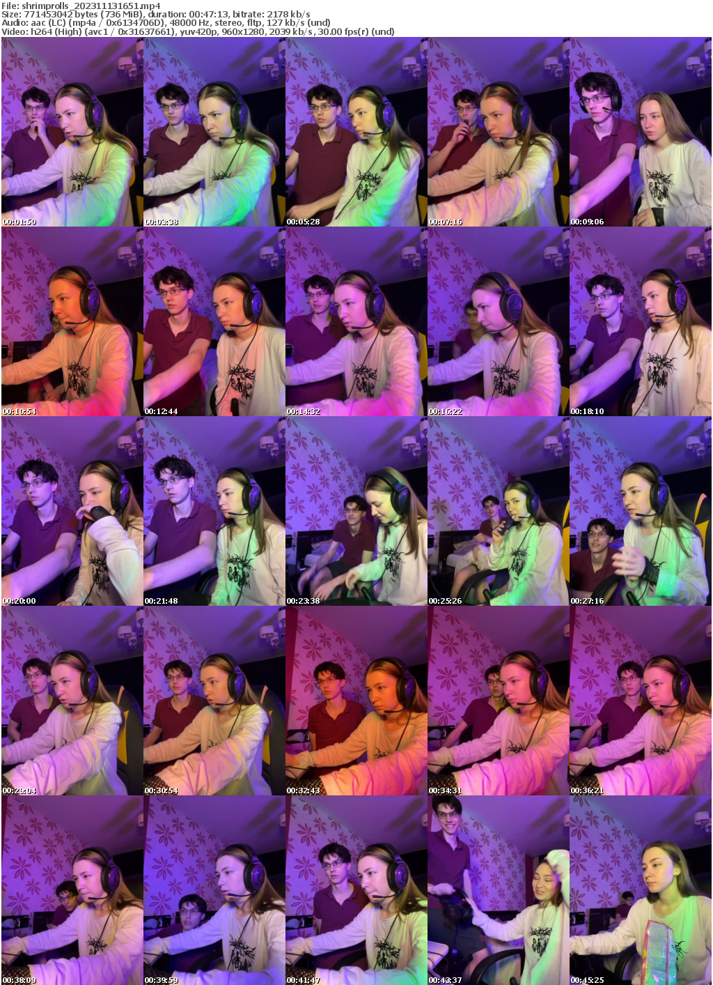 Preview thumb from shrimprolls on 2023-11-13 @ bongacams