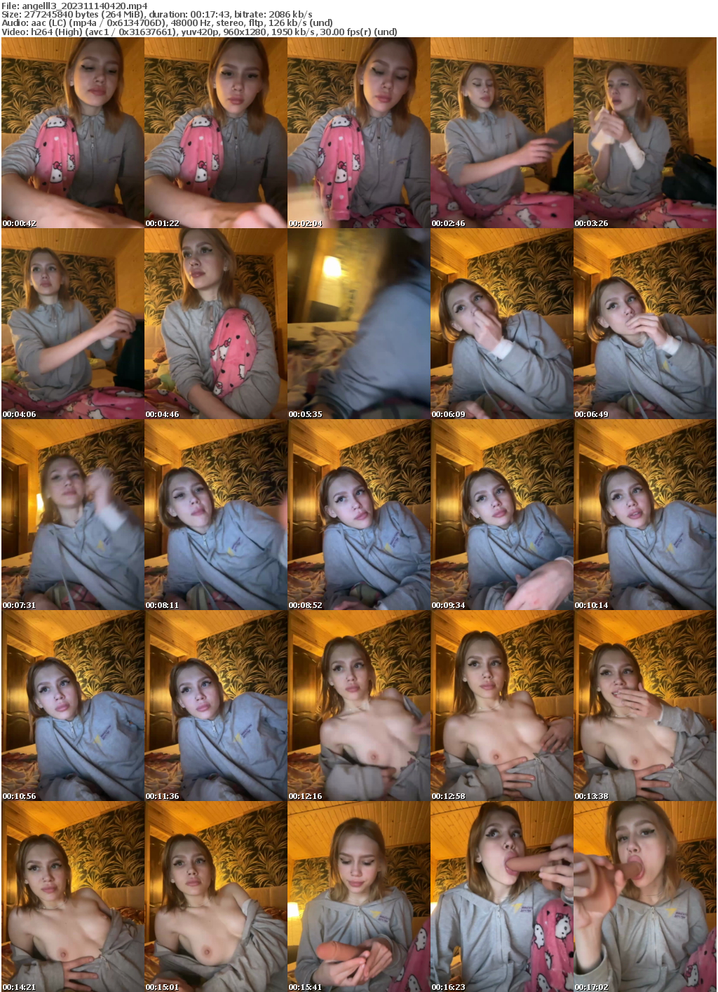 Preview thumb from angelll3 on 2023-11-14 @ bongacams