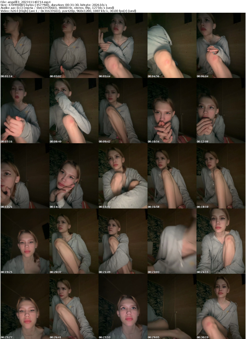 Preview thumb from angelll3 on 2023-11-14 @ bongacams