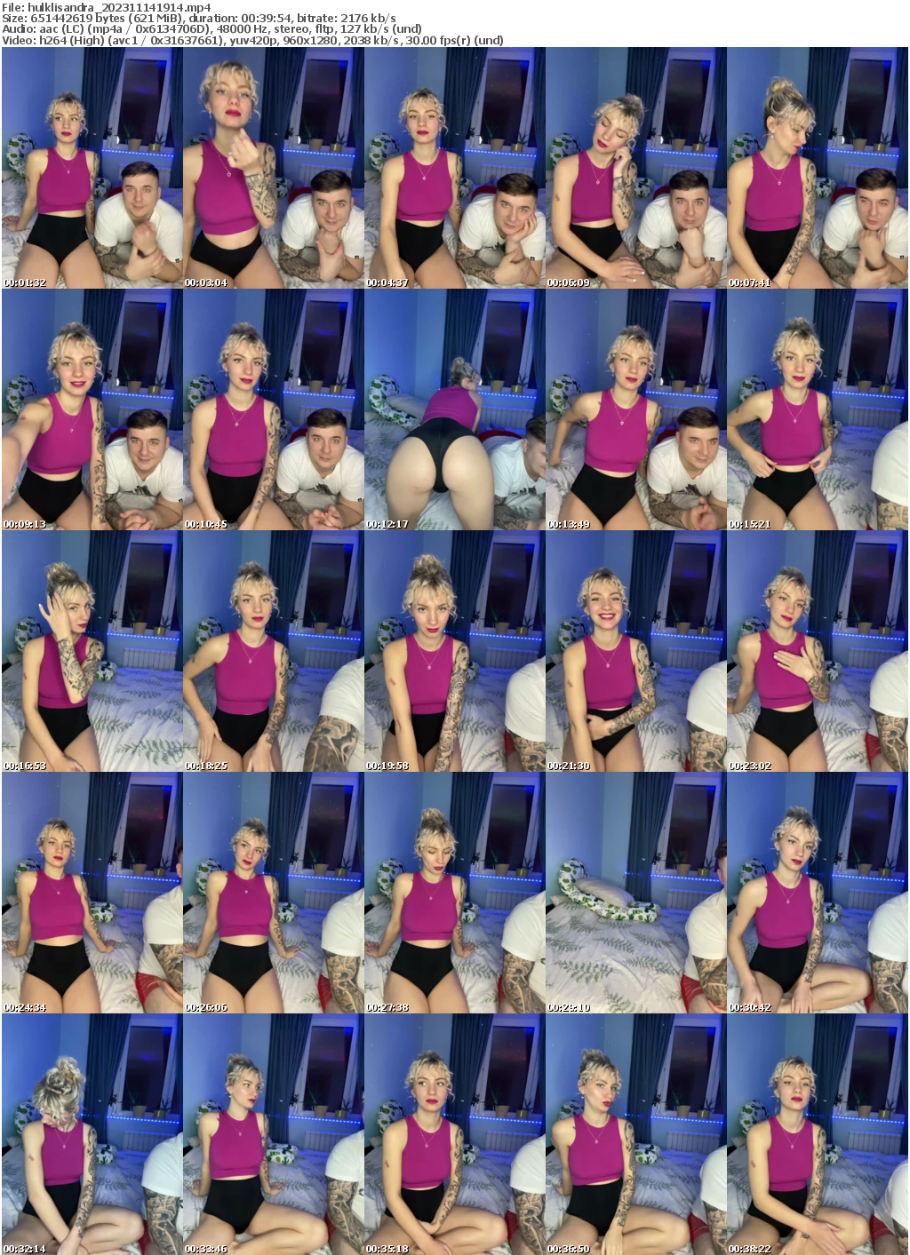 Preview thumb from hulklisandra on 2023-11-14 @ bongacams