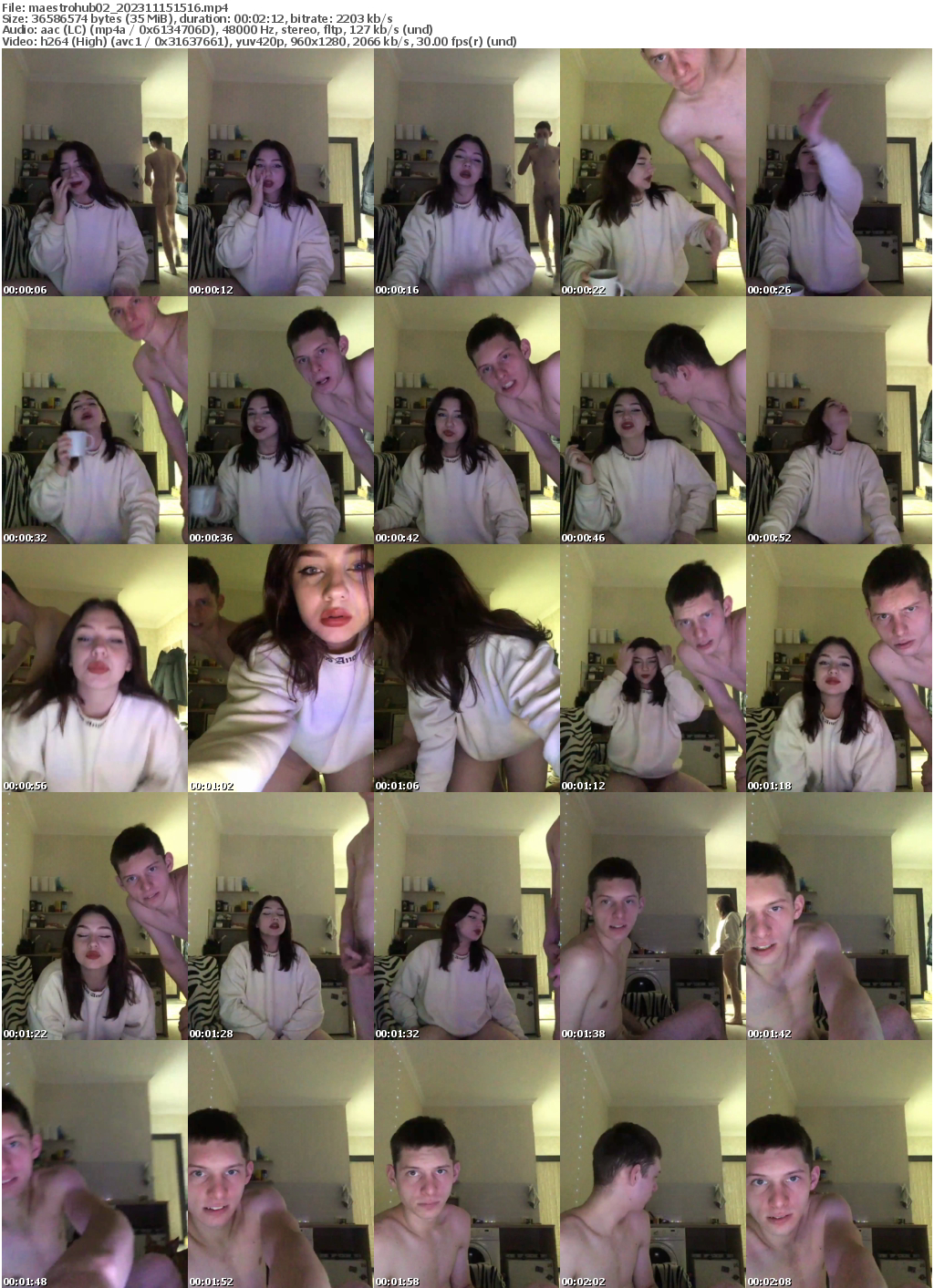 Preview thumb from maestrohub02 on 2023-11-15 @ bongacams