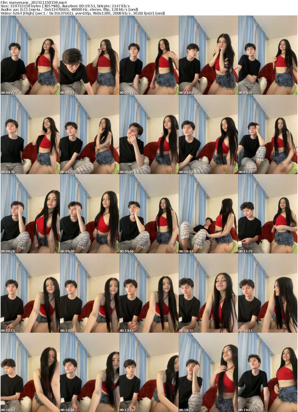 Preview thumb from maryevans on 2023-11-15 @ bongacams