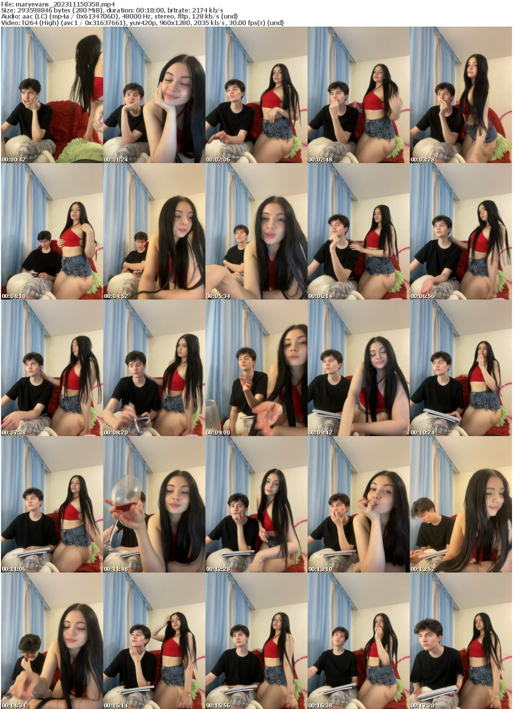 Preview thumb from maryevans on 2023-11-15 @ bongacams