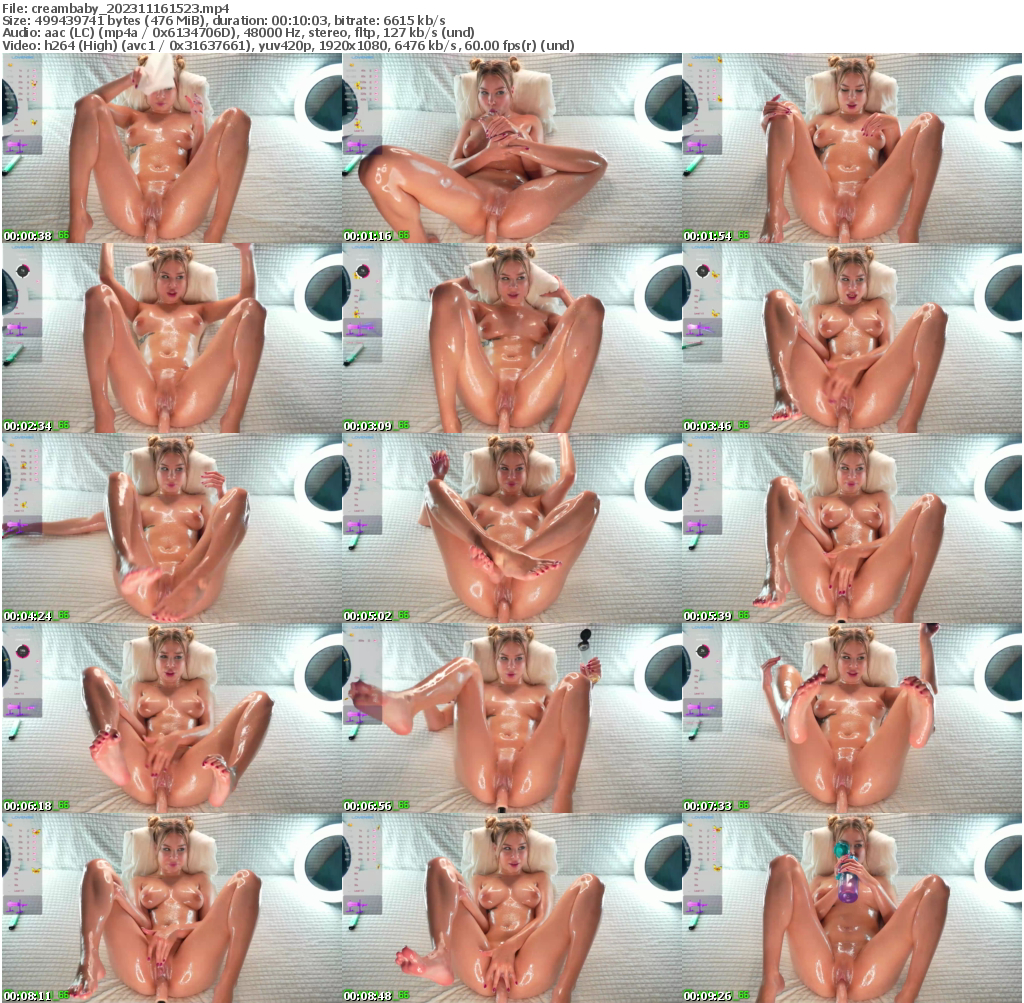 Preview thumb from creambaby on 2023-11-16 @ bongacams