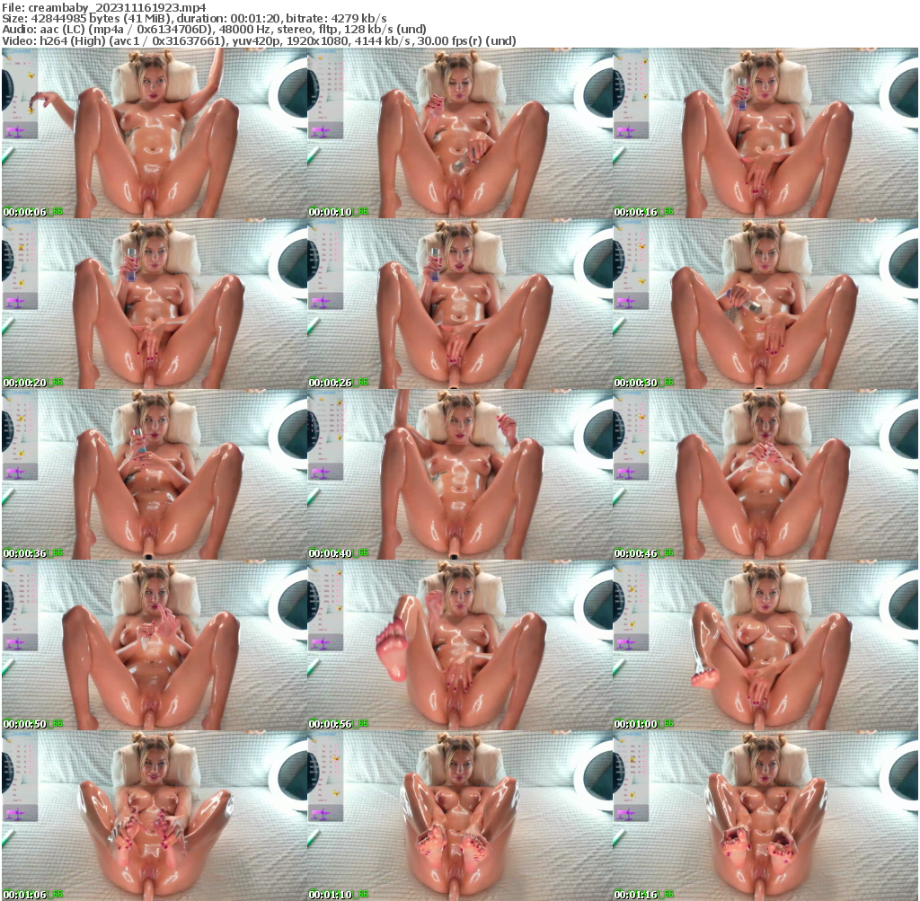 Preview thumb from creambaby on 2023-11-16 @ bongacams