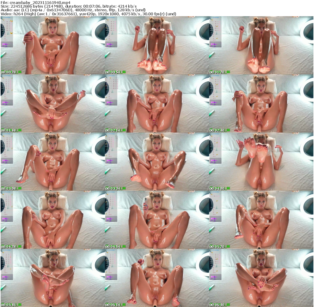 Preview thumb from creambaby on 2023-11-16 @ bongacams