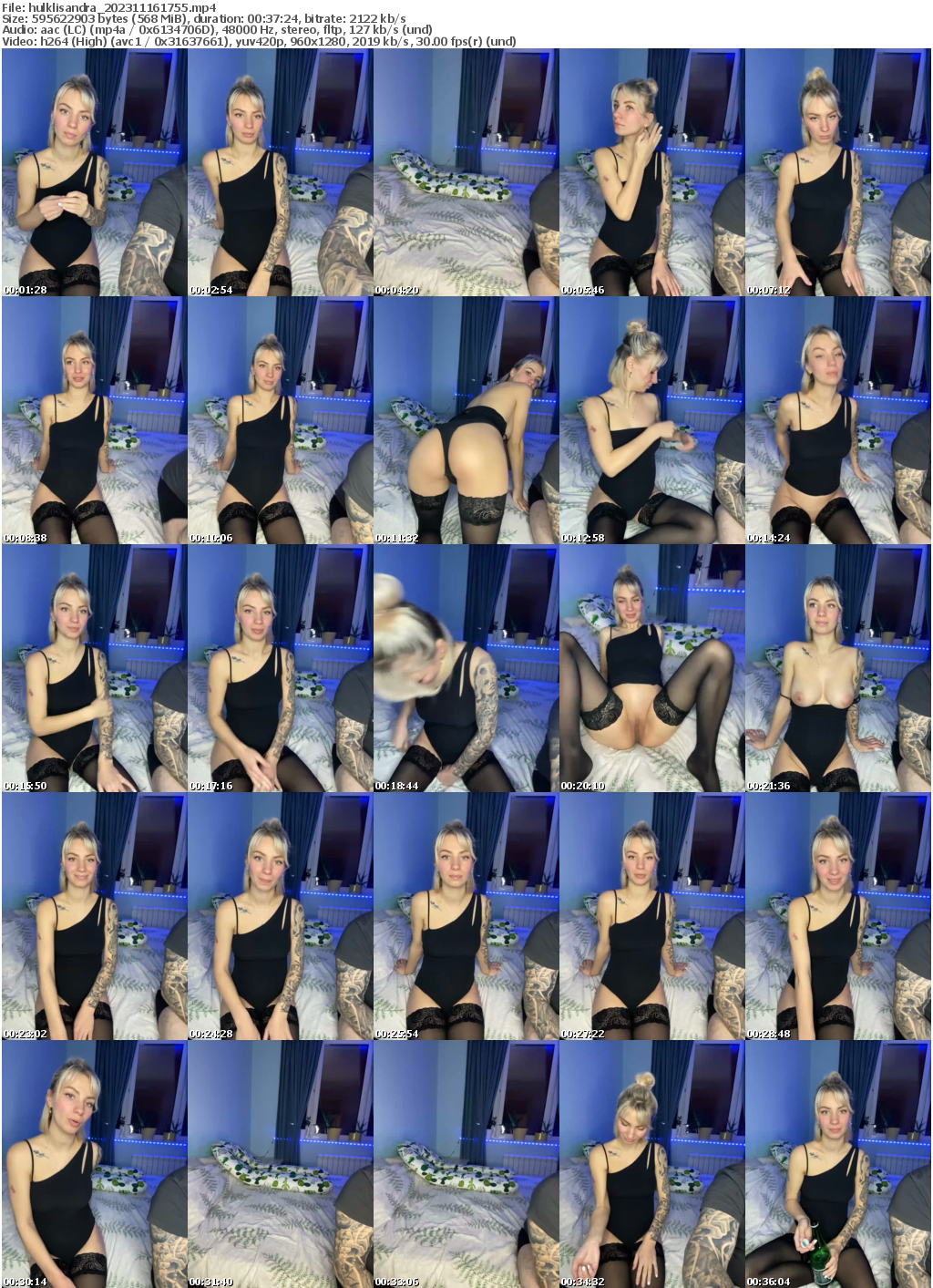 Preview thumb from hulklisandra on 2023-11-16 @ bongacams