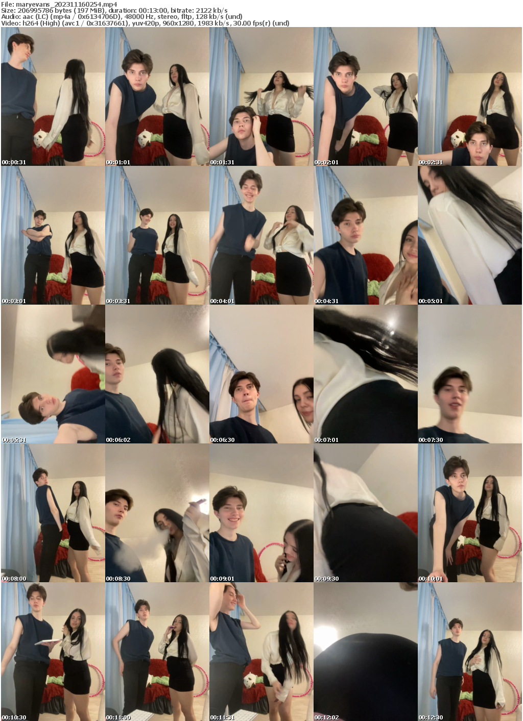 Preview thumb from maryevans on 2023-11-16 @ bongacams