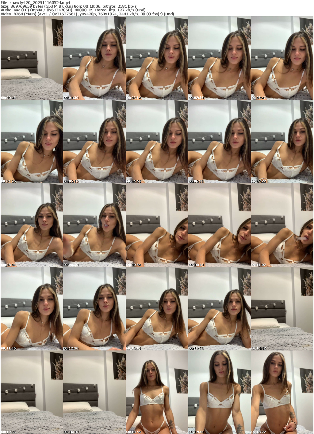 Preview thumb from shawty420 on 2023-11-16 @ bongacams