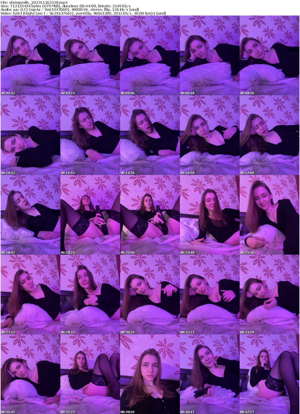 Preview thumb from shrimprolls on 2023-11-16 @ bongacams