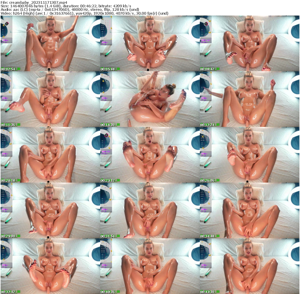 Preview thumb from creambaby on 2023-11-17 @ bongacams