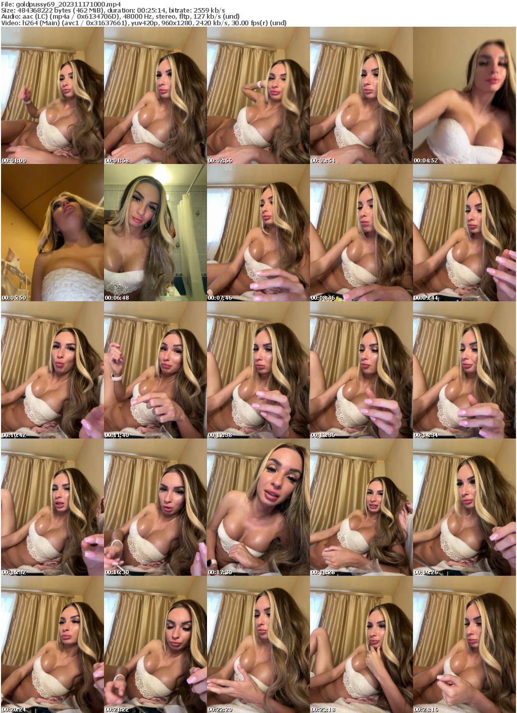 Preview thumb from goldpussy69 on 2023-11-17 @ bongacams