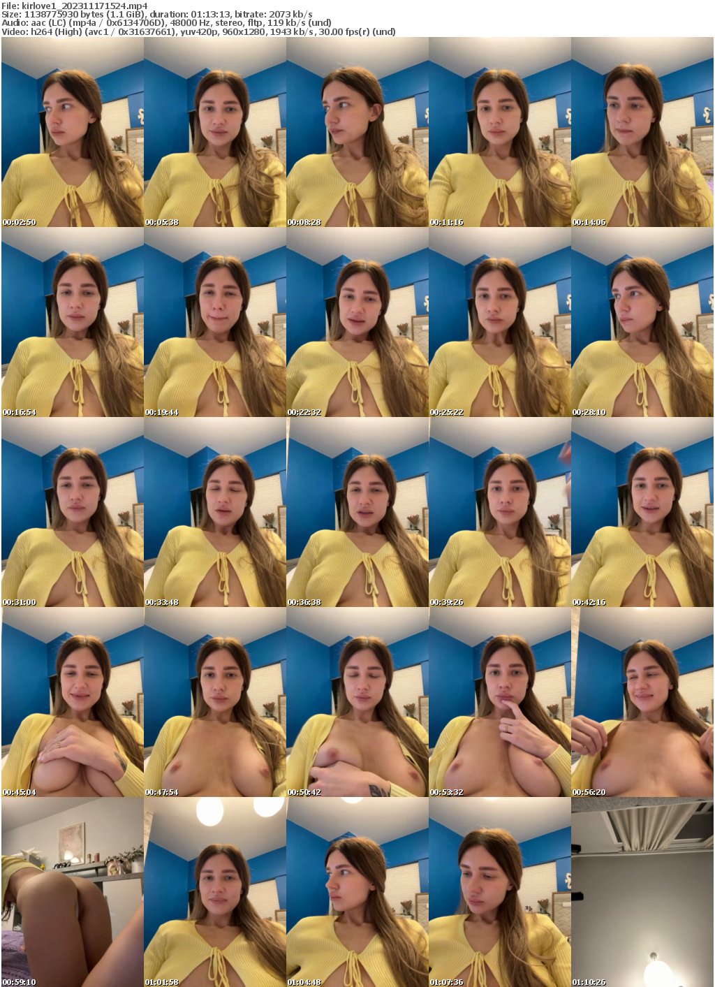 Preview thumb from kirlove1 on 2023-11-17 @ bongacams