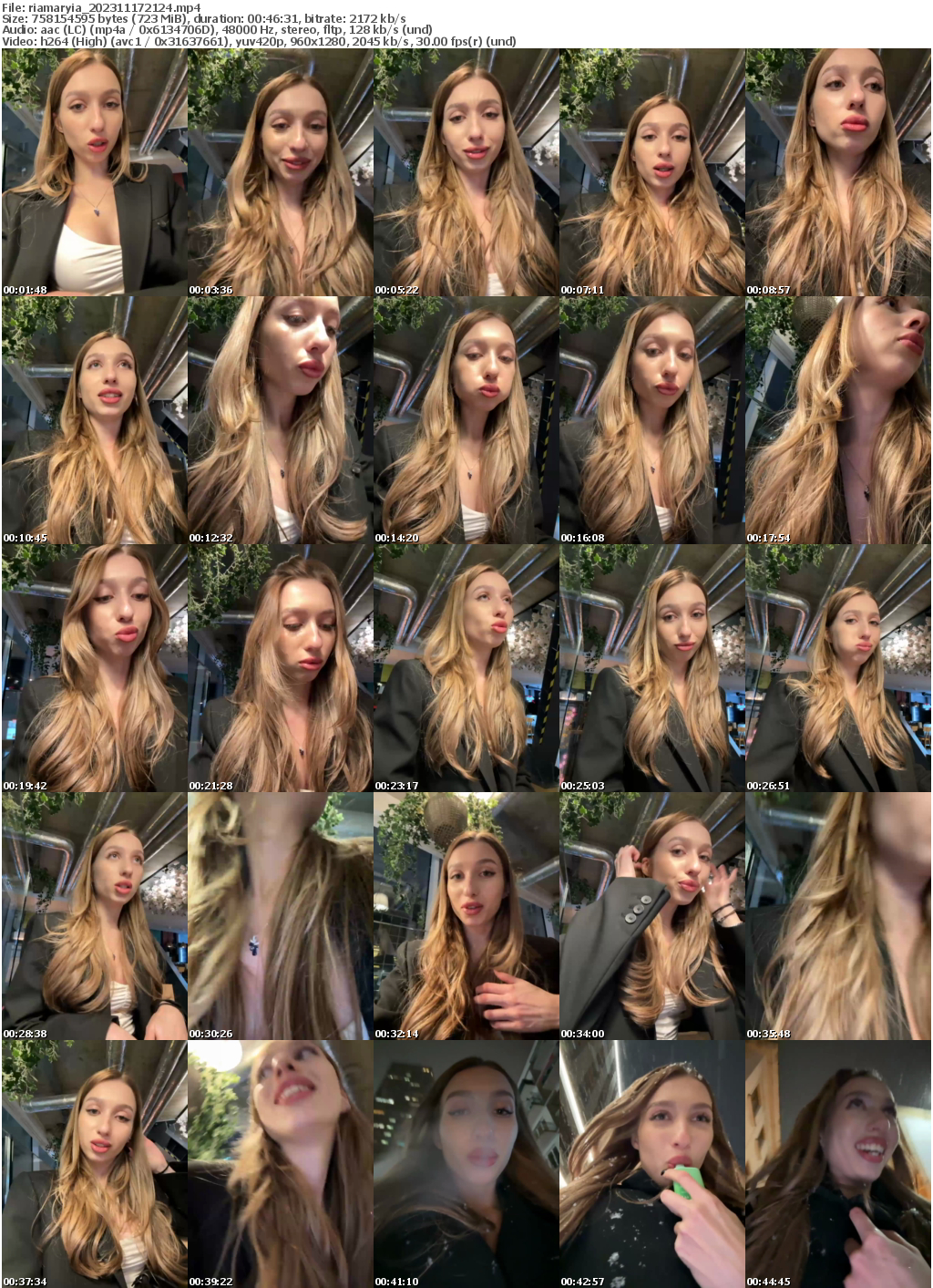 Preview thumb from riamaryia on 2023-11-17 @ bongacams