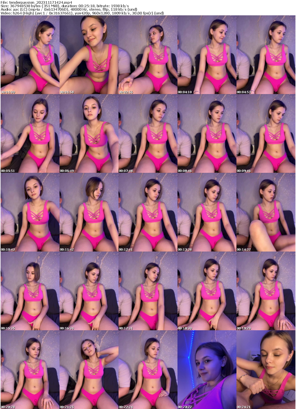 Preview thumb from tenderpassion on 2023-11-17 @ bongacams