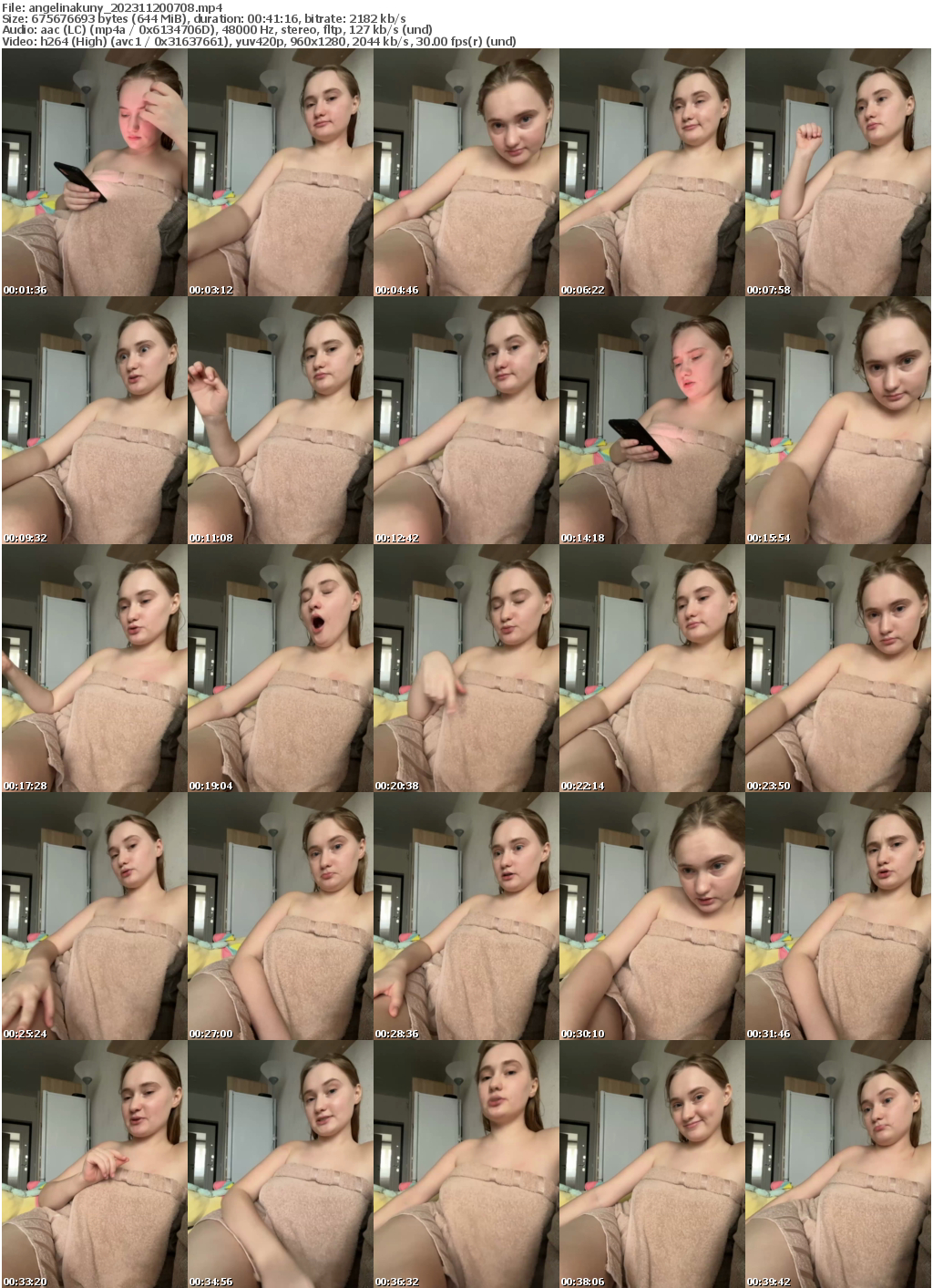 Preview thumb from angelinakuny on 2023-11-20 @ bongacams