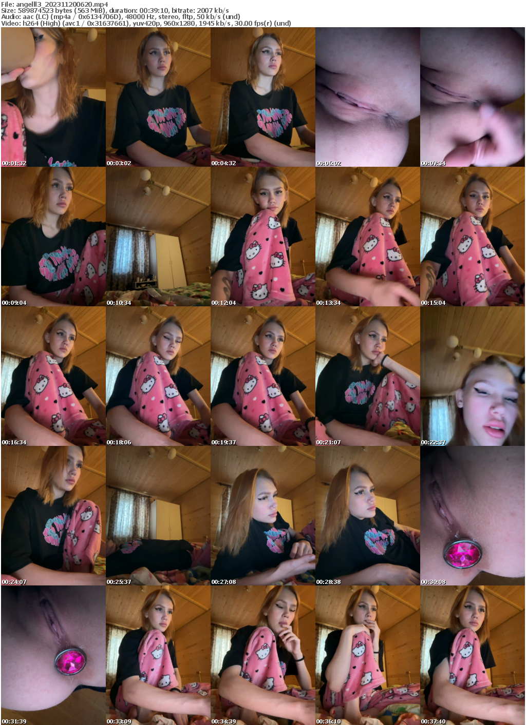 Preview thumb from angelll3 on 2023-11-20 @ bongacams