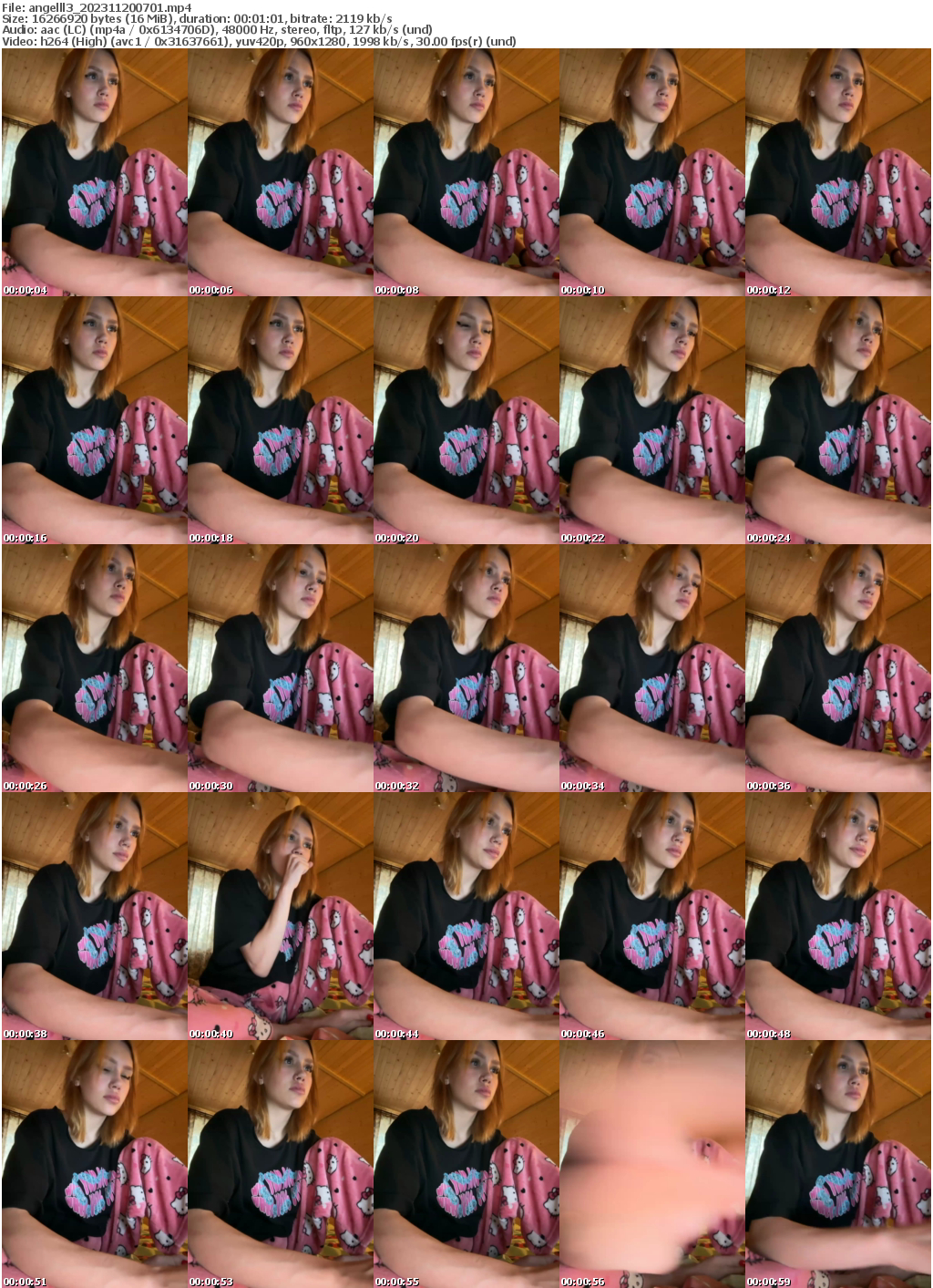 Preview thumb from angelll3 on 2023-11-20 @ bongacams