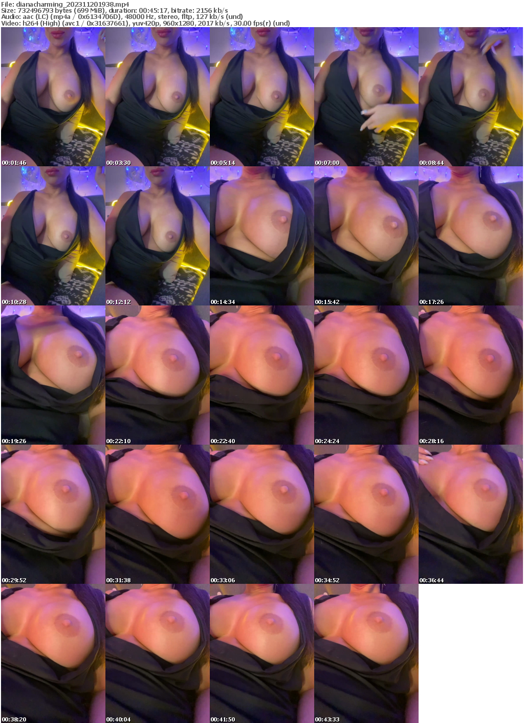 Preview thumb from dianacharming on 2023-11-20 @ bongacams