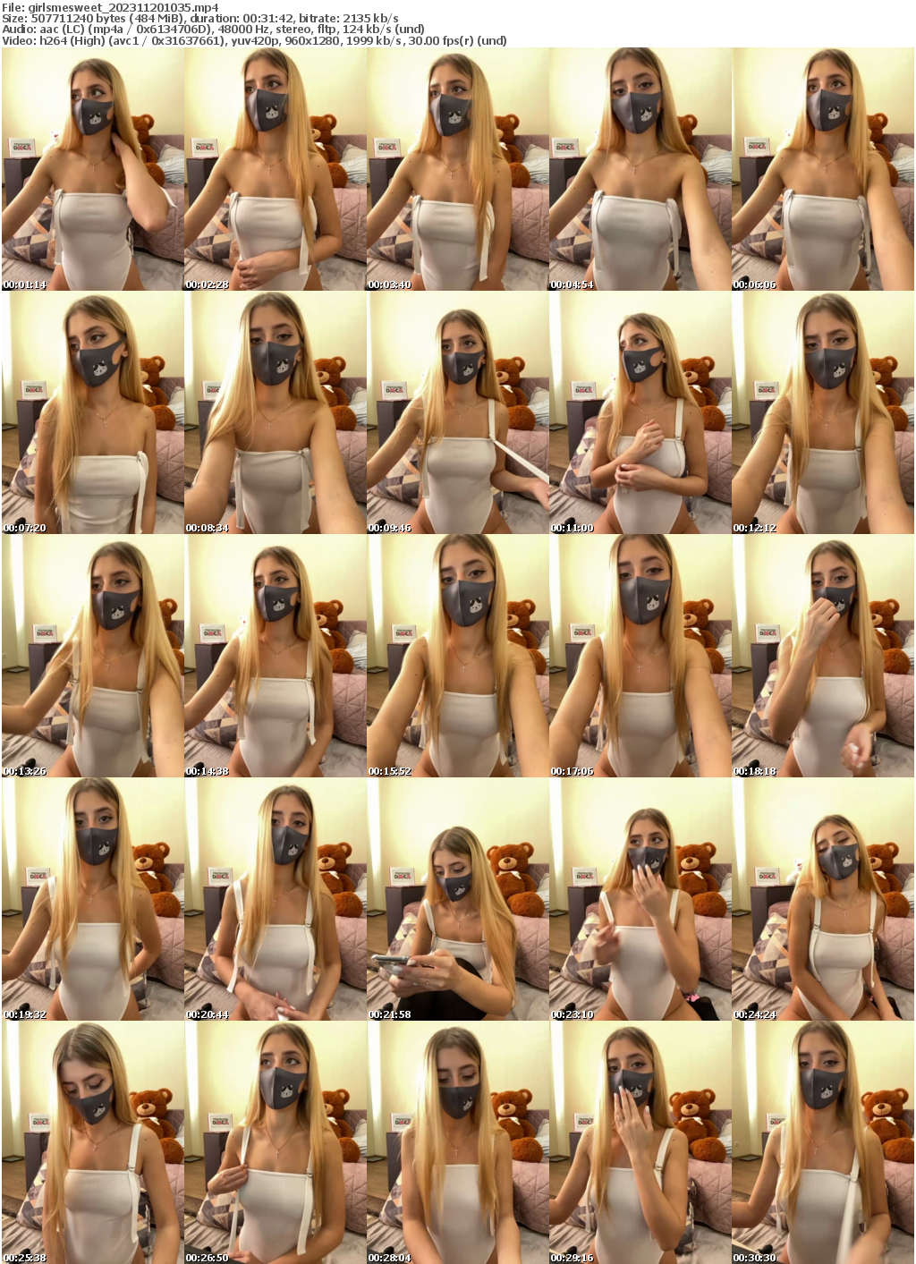 Preview thumb from girlsmesweet on 2023-11-20 @ bongacams