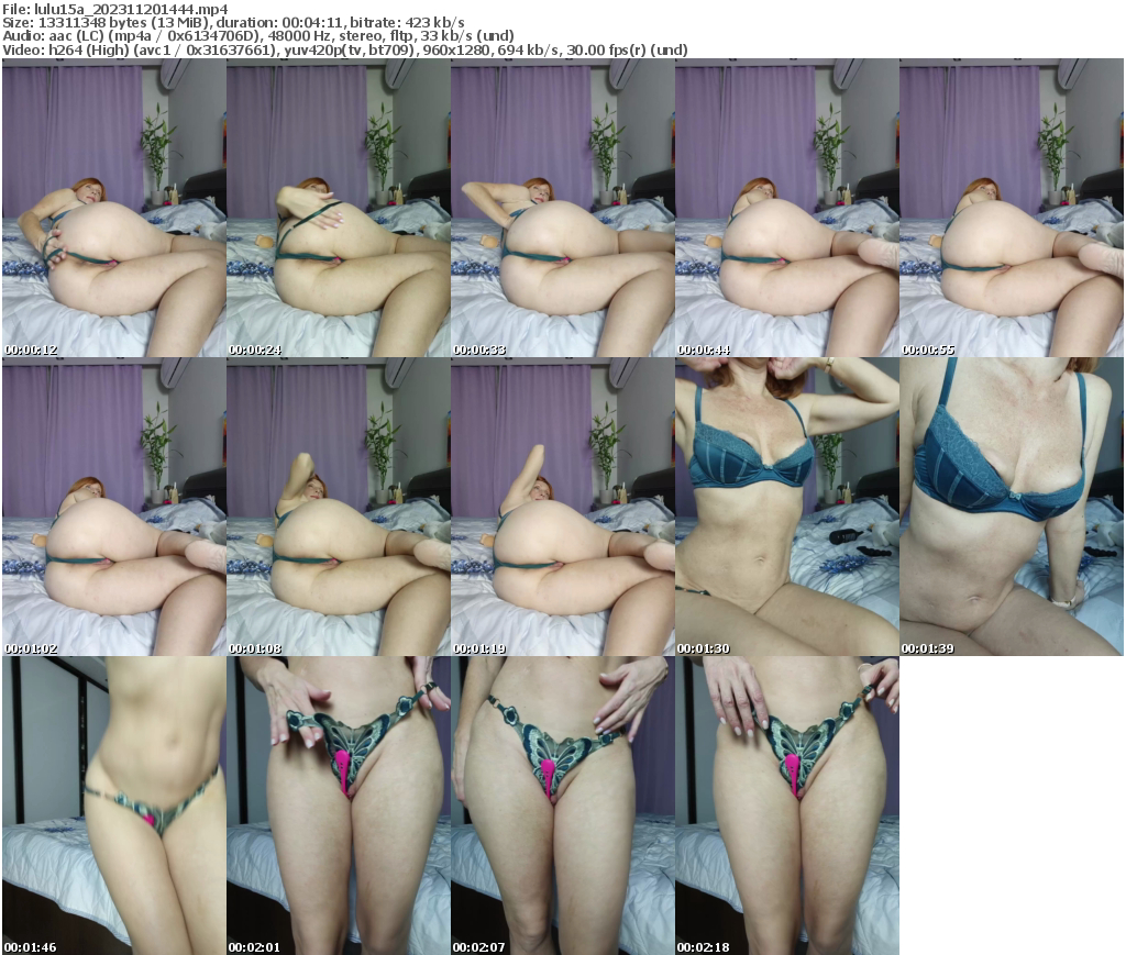 Preview thumb from lulu15a on 2023-11-20 @ bongacams