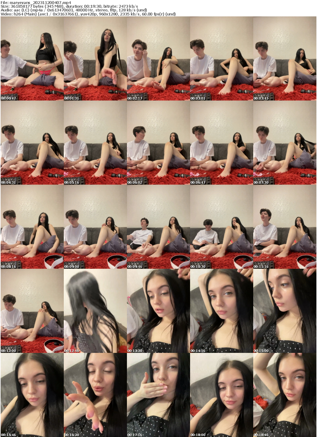 Preview thumb from maryevans on 2023-11-20 @ bongacams