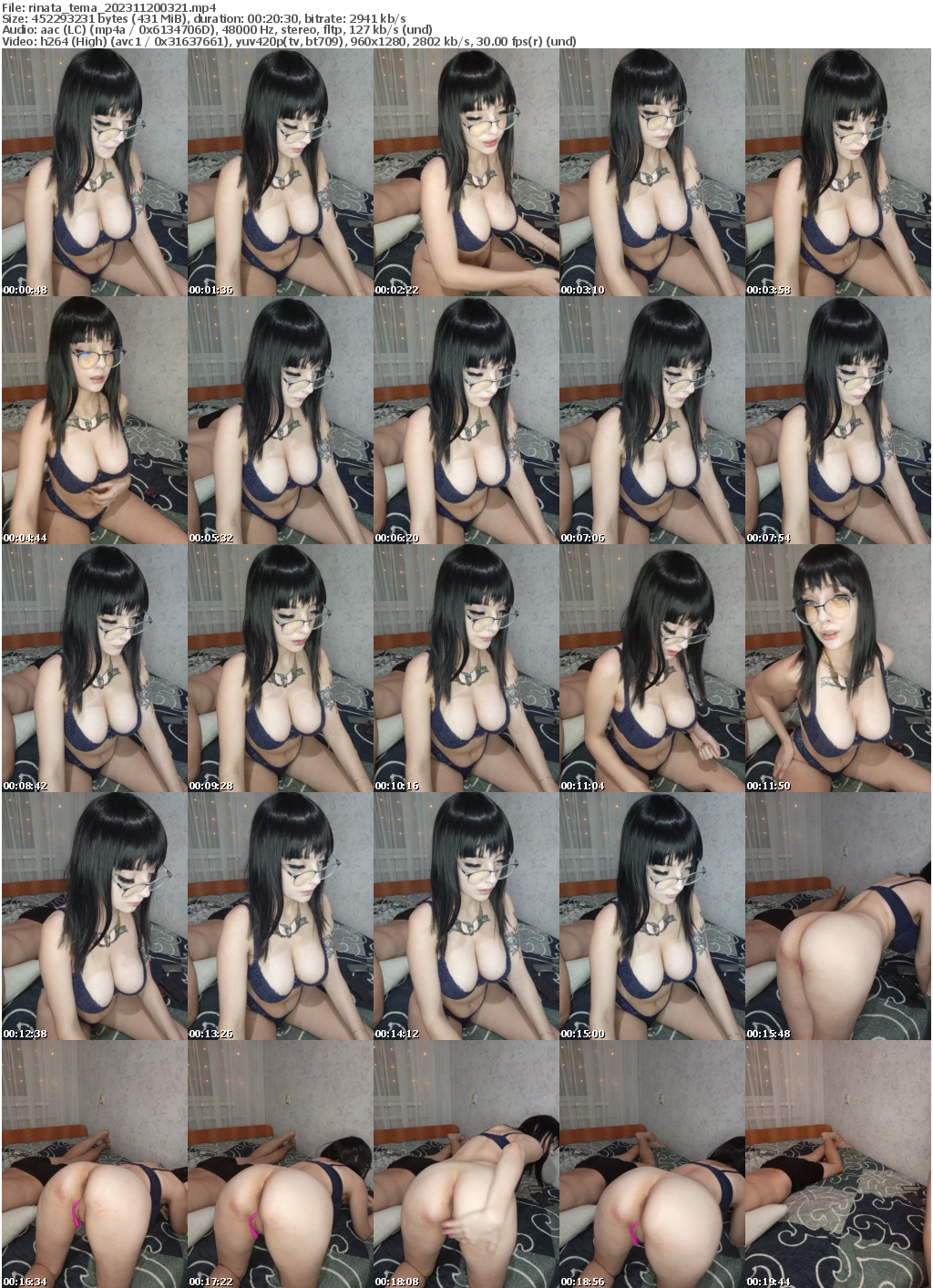 Preview thumb from rinata_tema on 2023-11-20 @ bongacams