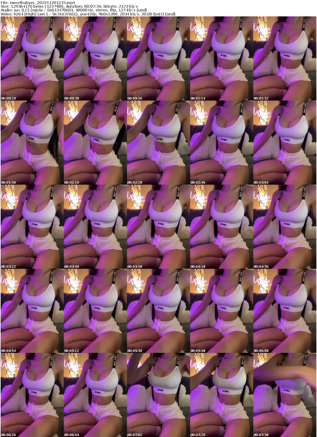 Preview thumb from sweetbabyxs on 2023-11-20 @ bongacams