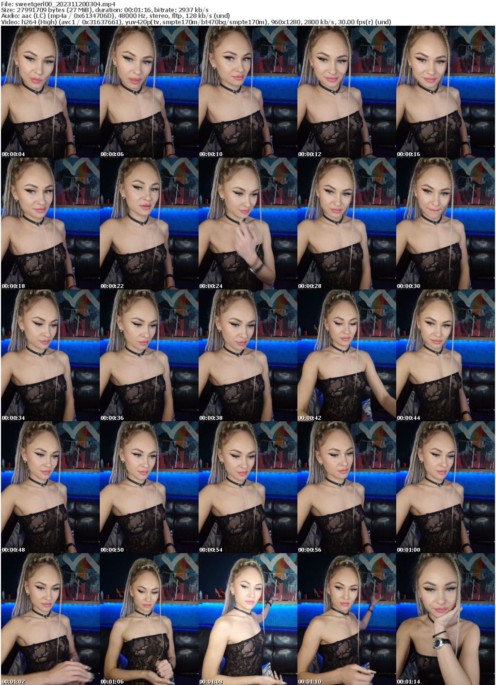 Preview thumb from sweetgerl00 on 2023-11-20 @ bongacams