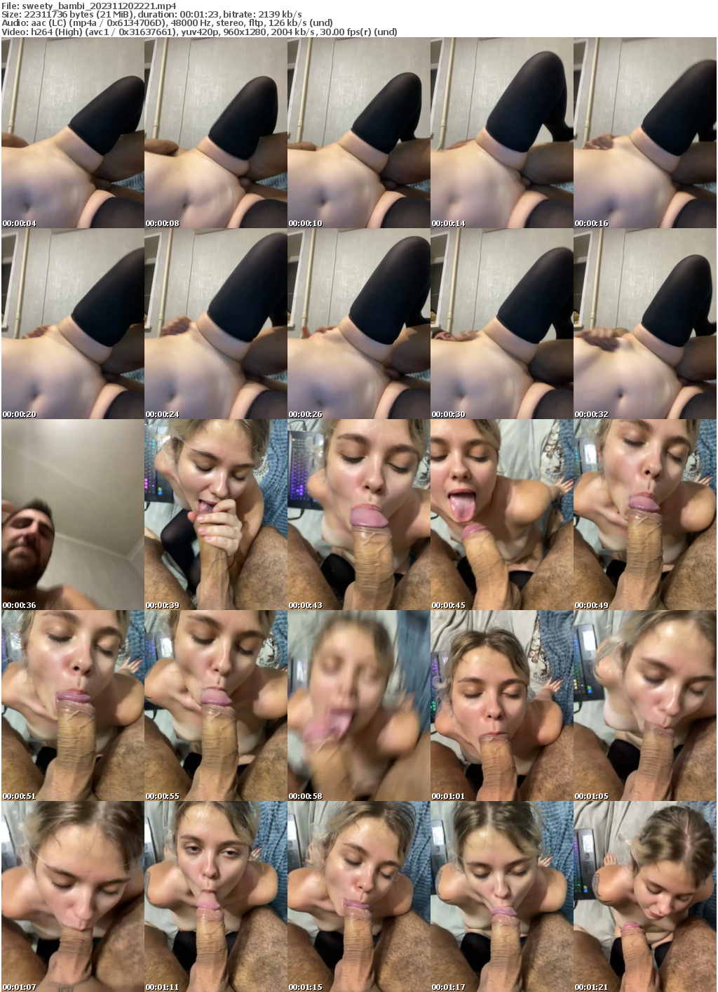 Preview thumb from sweety_bambi on 2023-11-20 @ bongacams