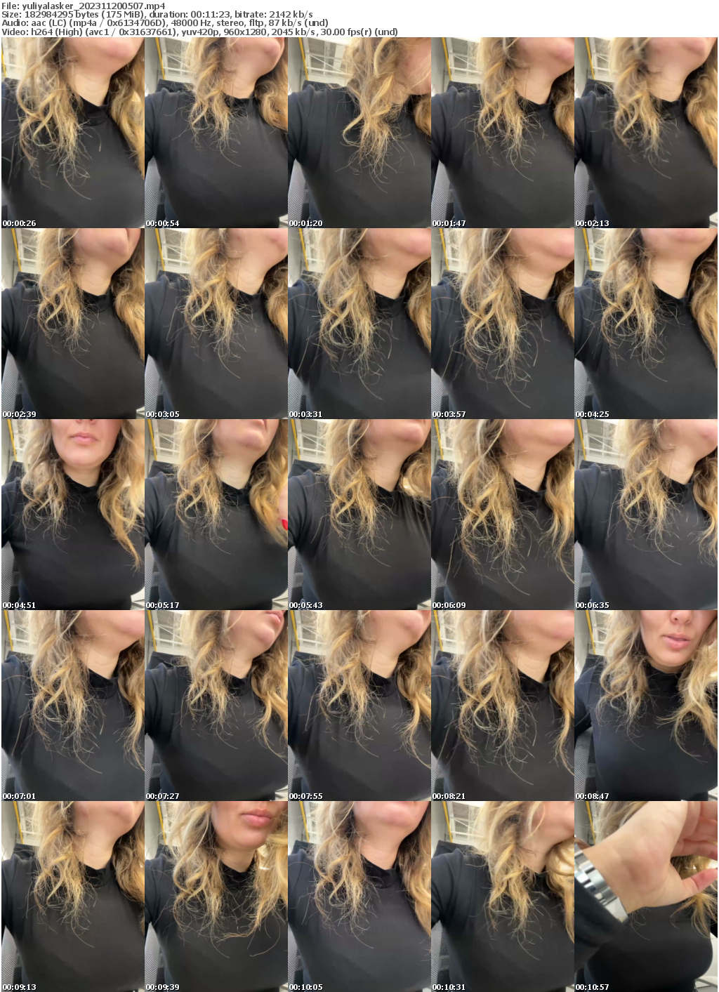 Preview thumb from yuliyalasker on 2023-11-20 @ bongacams