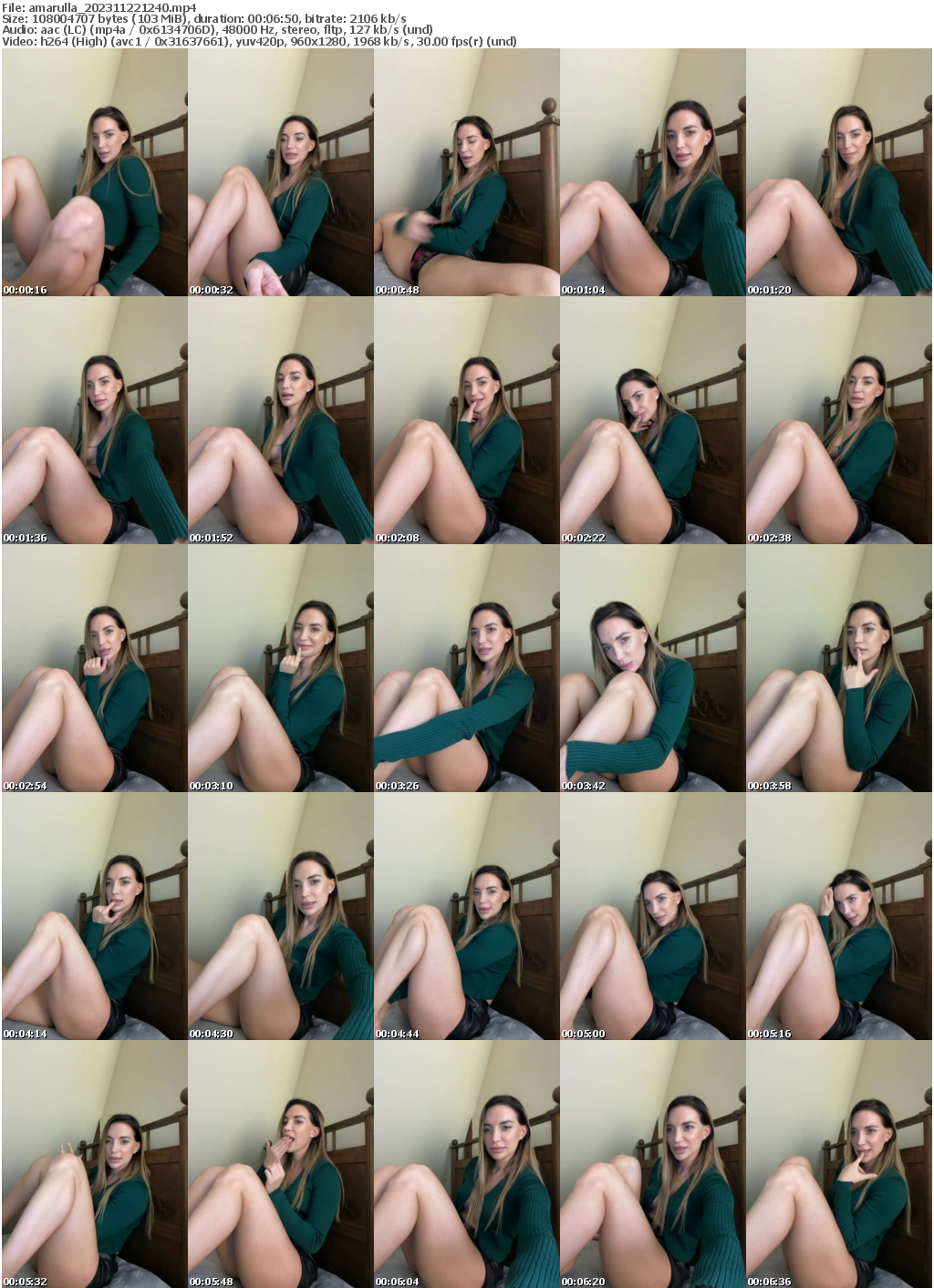 Preview thumb from amarulla on 2023-11-22 @ bongacams