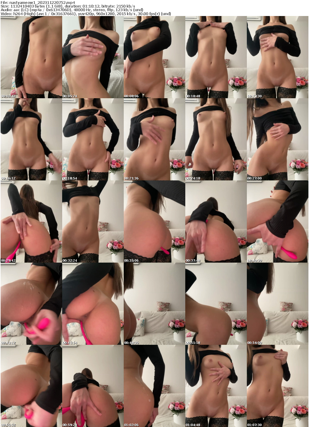 Preview thumb from nastyameow1 on 2023-11-22 @ bongacams