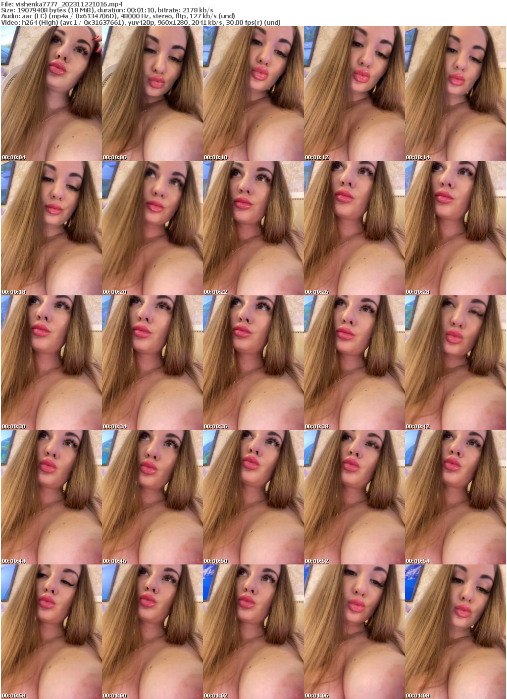 Preview thumb from vishenka7777 on 2023-11-22 @ bongacams