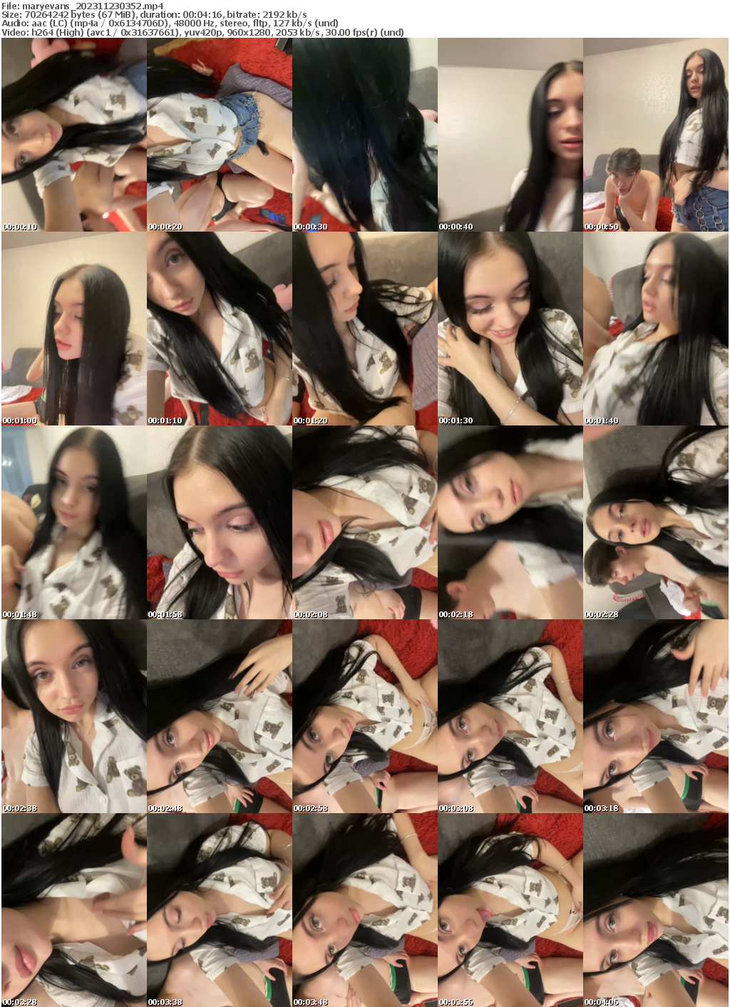 Preview thumb from maryevans on 2023-11-23 @ bongacams