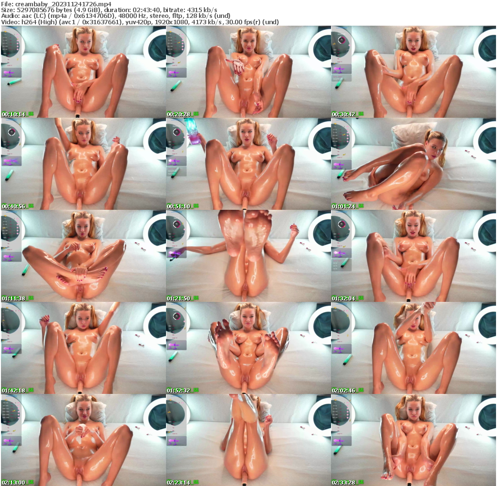 Preview thumb from creambaby on 2023-11-24 @ bongacams