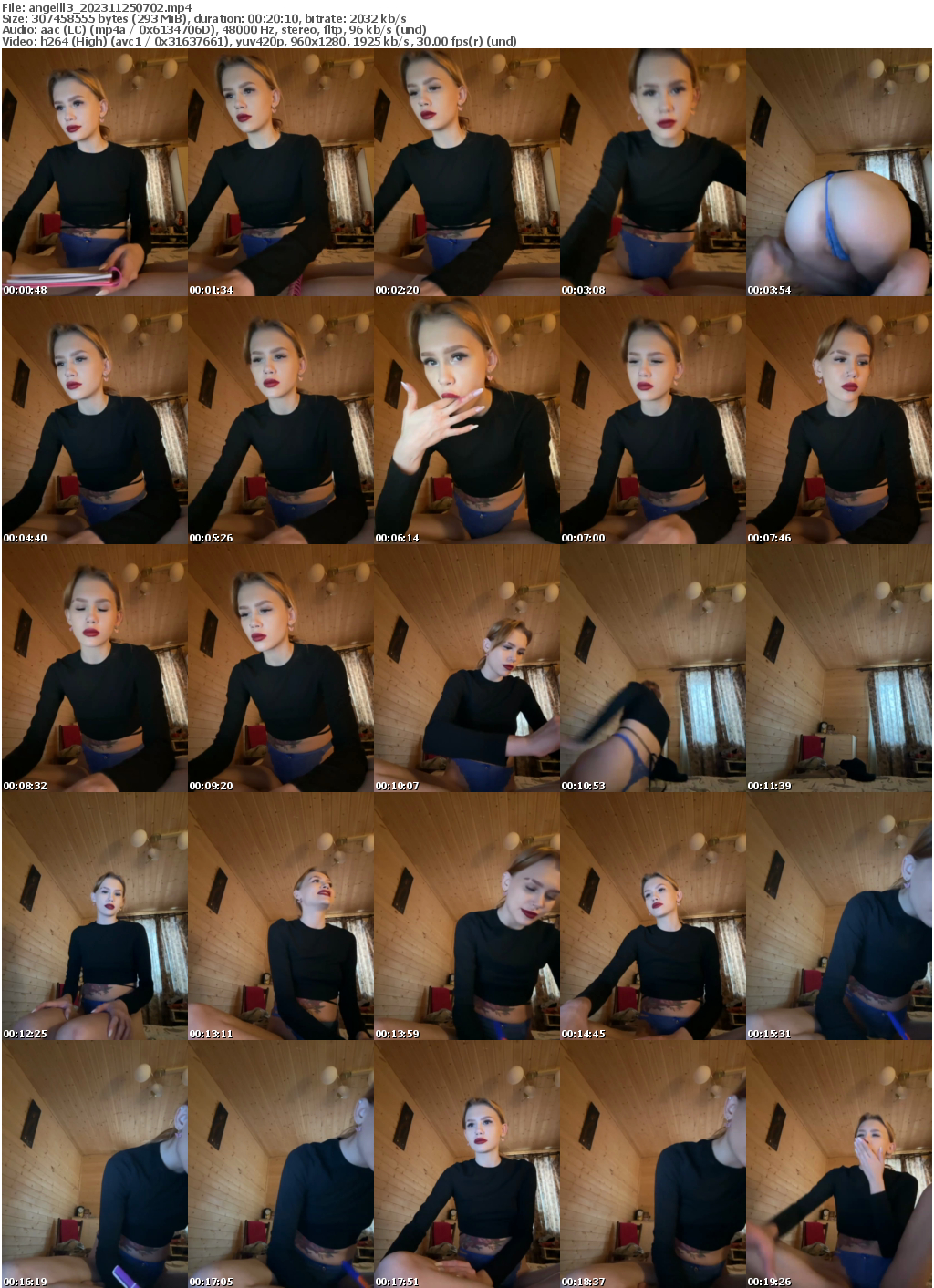 Preview thumb from angelll3 on 2023-11-25 @ bongacams