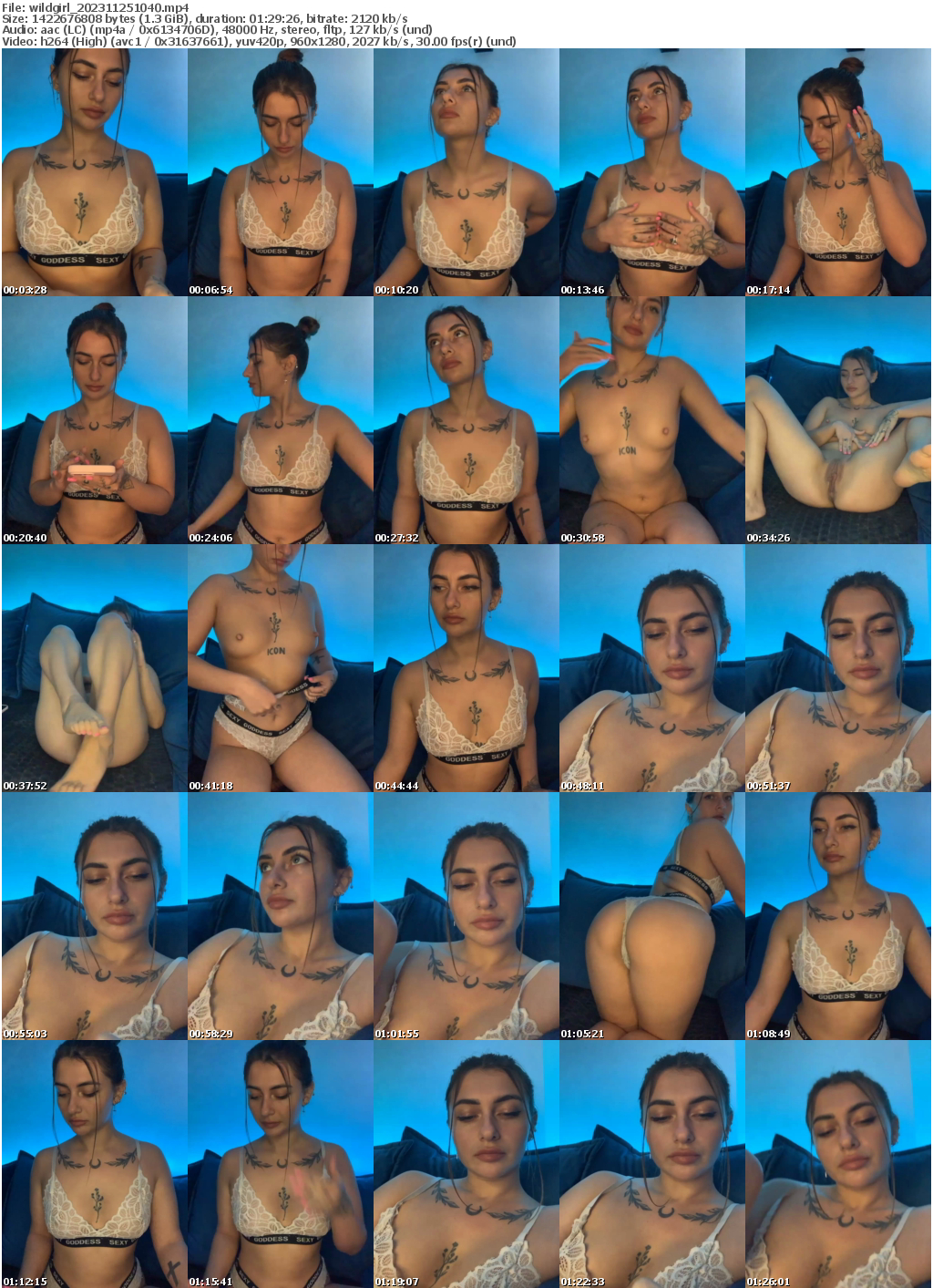 Preview thumb from wildgirl on 2023-11-25 @ bongacams