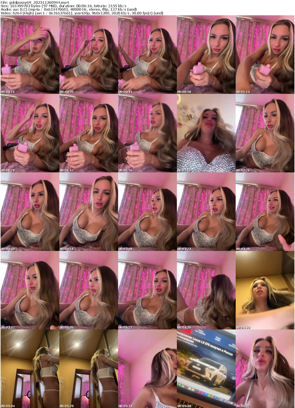 Preview thumb from goldpussy69 on 2023-11-26 @ bongacams