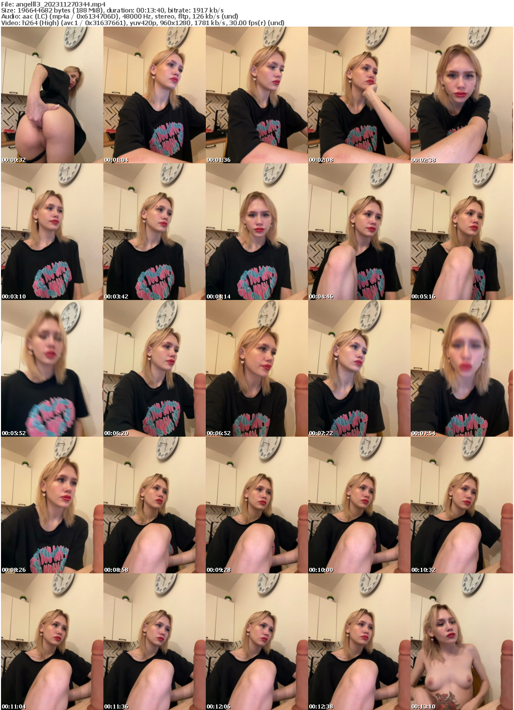 Preview thumb from angelll3 on 2023-11-27 @ bongacams