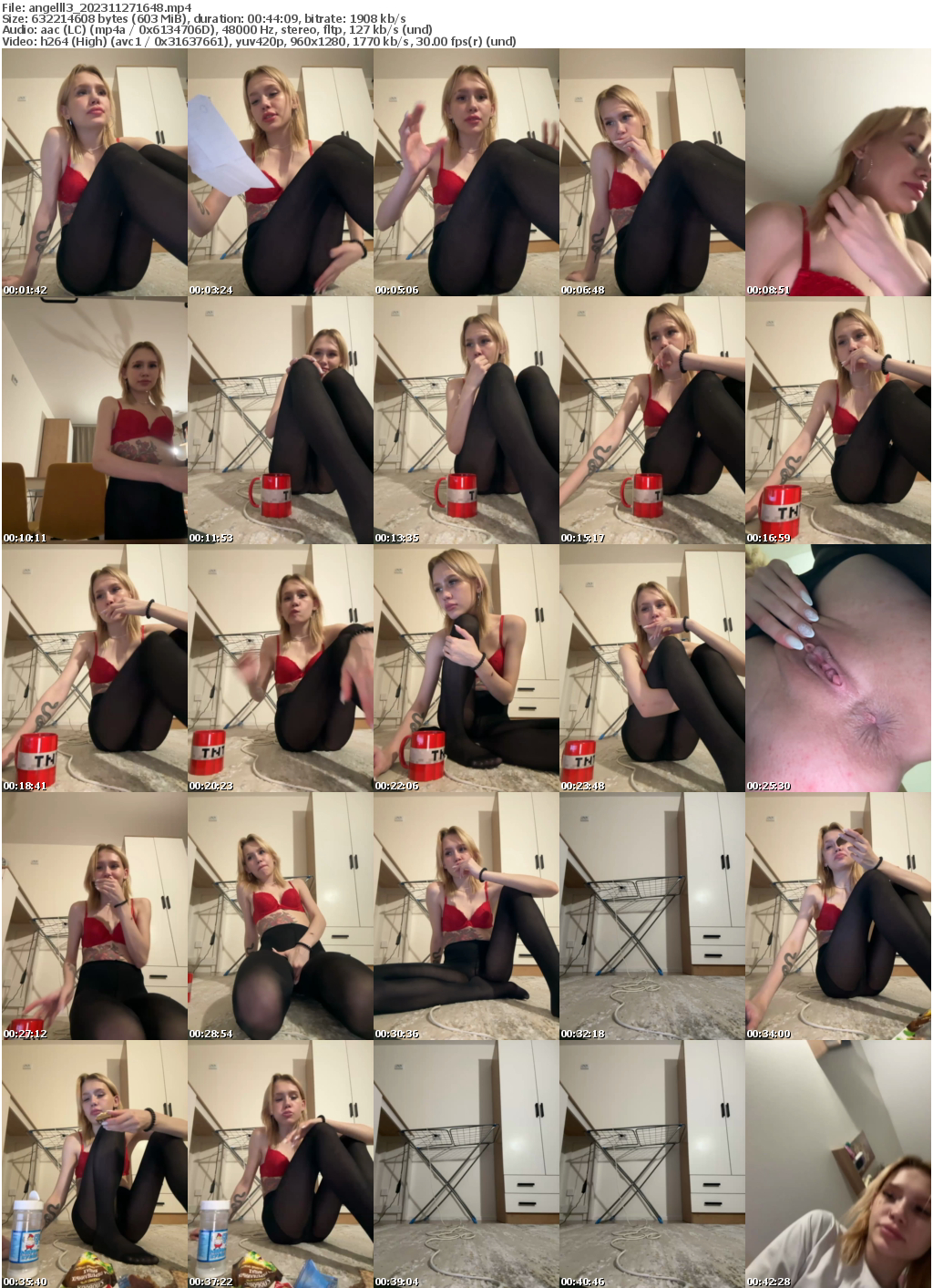 Preview thumb from angelll3 on 2023-11-27 @ bongacams