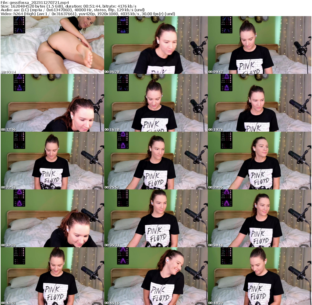 Preview thumb from gessifossa on 2023-11-27 @ bongacams